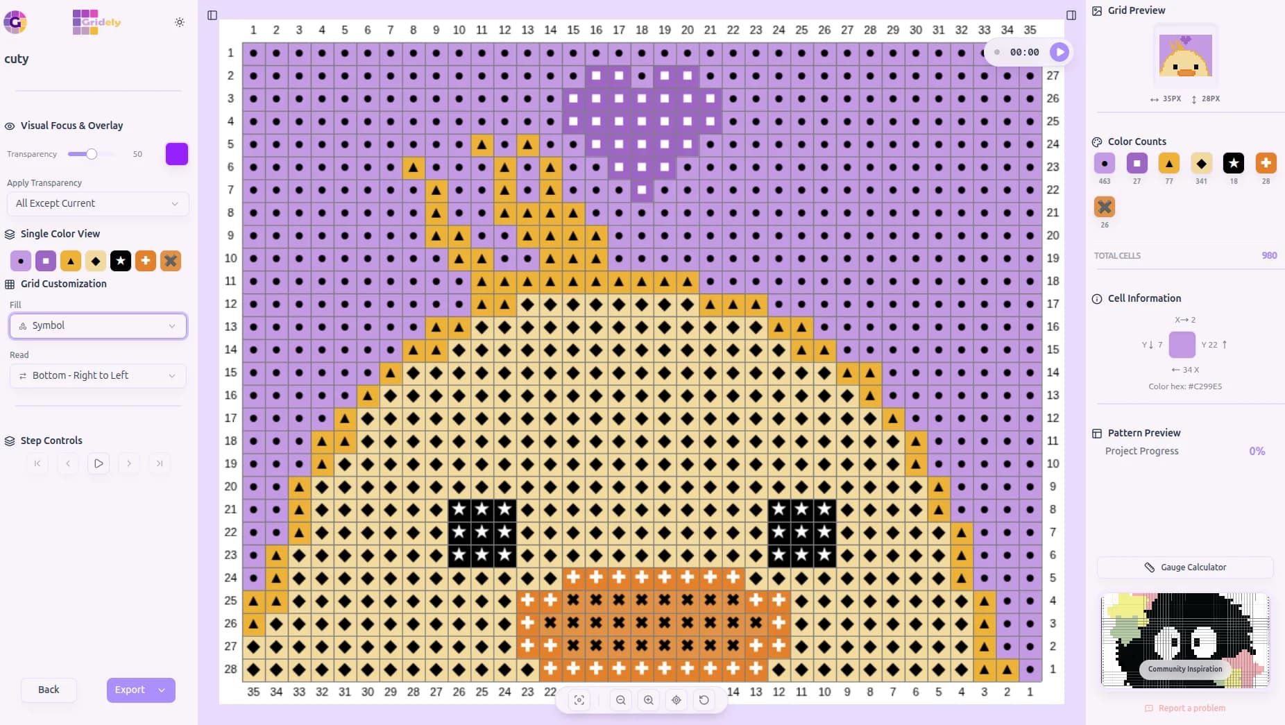 Interactive Pattern Reader