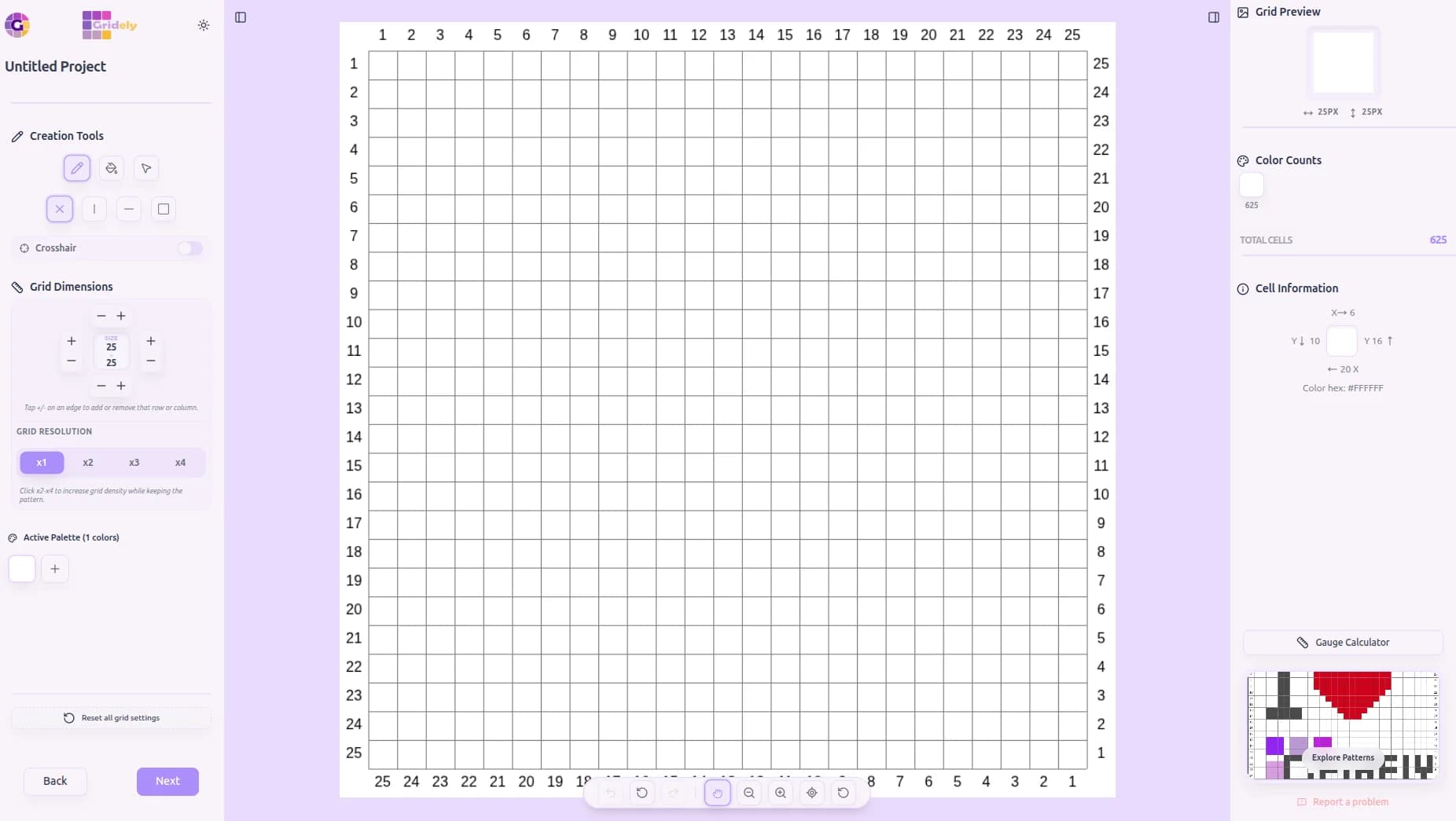 Start With a Blank Grid